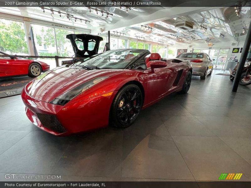Rosso Leto (Red Metallic) / Crema/Rosso 2007 Lamborghini Gallardo Spyder E-Gear
