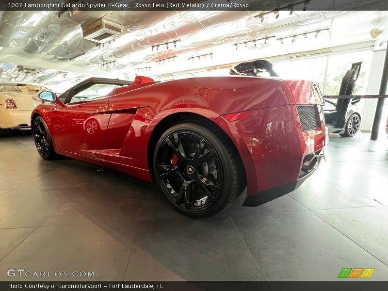 Rosso Leto (Red Metallic) / Crema/Rosso 2007 Lamborghini Gallardo Spyder E-Gear