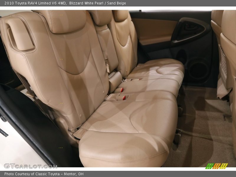 Blizzard White Pearl / Sand Beige 2010 Toyota RAV4 Limited V6 4WD