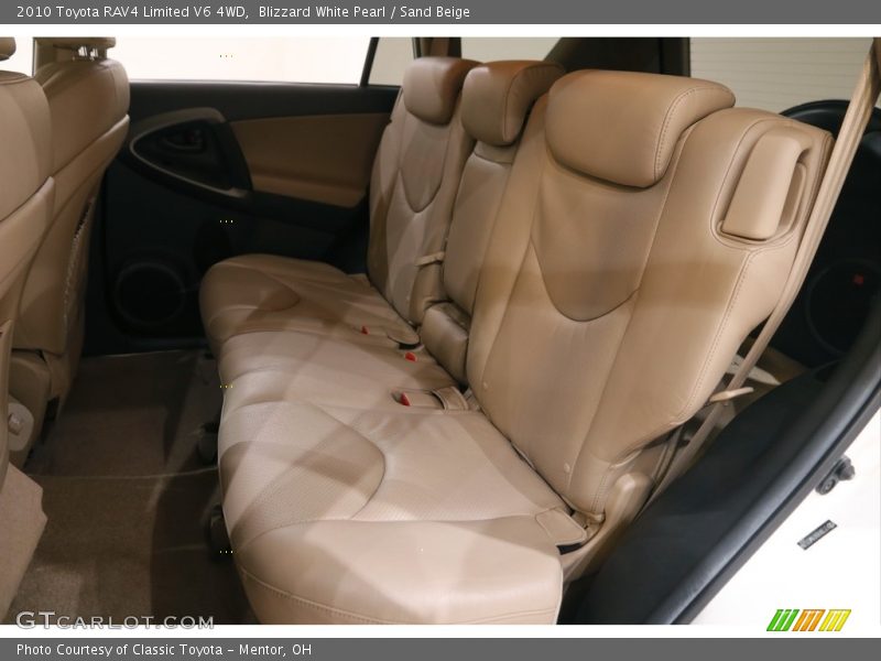 Blizzard White Pearl / Sand Beige 2010 Toyota RAV4 Limited V6 4WD