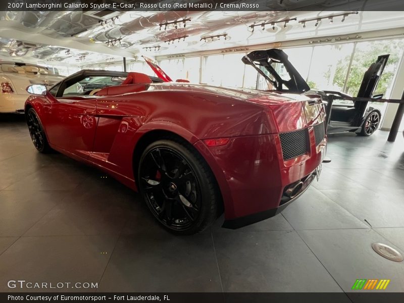 Rosso Leto (Red Metallic) / Crema/Rosso 2007 Lamborghini Gallardo Spyder E-Gear