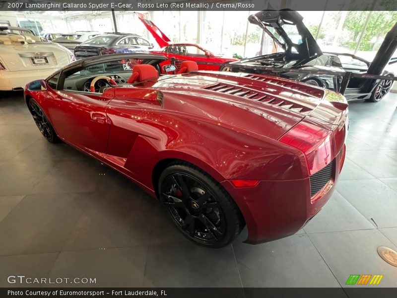Rosso Leto (Red Metallic) / Crema/Rosso 2007 Lamborghini Gallardo Spyder E-Gear
