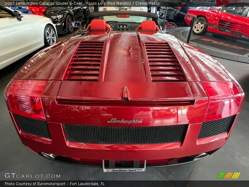 Rosso Leto (Red Metallic) / Crema/Rosso 2007 Lamborghini Gallardo Spyder E-Gear