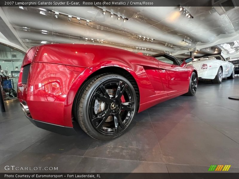 Rosso Leto (Red Metallic) / Crema/Rosso 2007 Lamborghini Gallardo Spyder E-Gear