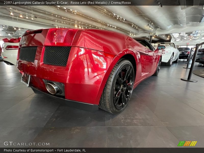 Rosso Leto (Red Metallic) / Crema/Rosso 2007 Lamborghini Gallardo Spyder E-Gear