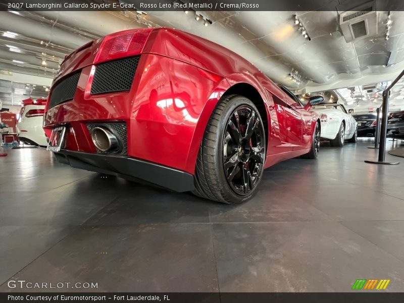 Rosso Leto (Red Metallic) / Crema/Rosso 2007 Lamborghini Gallardo Spyder E-Gear
