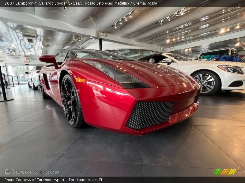 Rosso Leto (Red Metallic) / Crema/Rosso 2007 Lamborghini Gallardo Spyder E-Gear