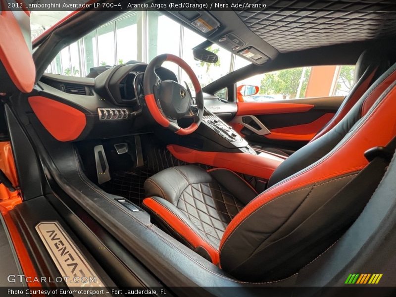 Front Seat of 2012 Aventador LP 700-4