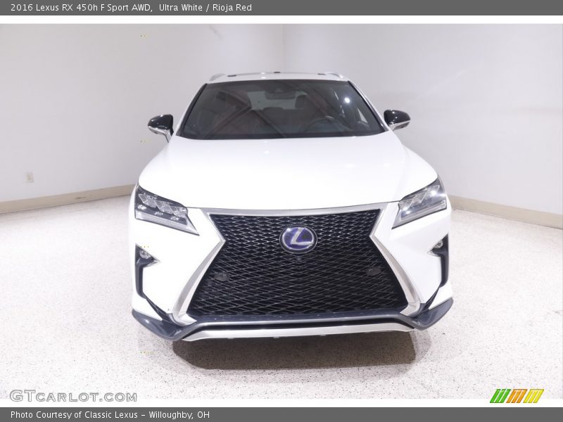 Ultra White / Rioja Red 2016 Lexus RX 450h F Sport AWD