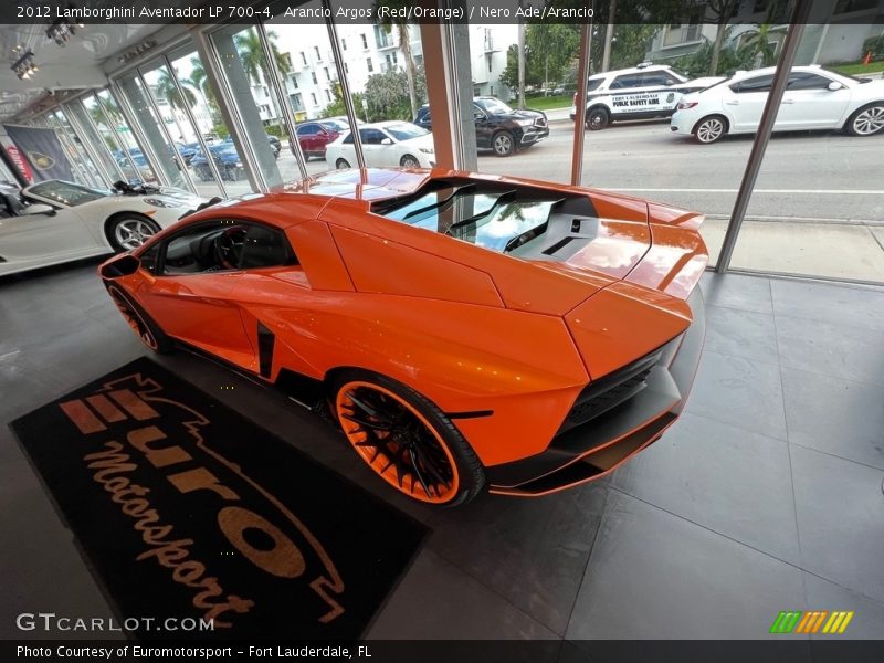 Arancio Argos (Red/Orange) / Nero Ade/Arancio 2012 Lamborghini Aventador LP 700-4