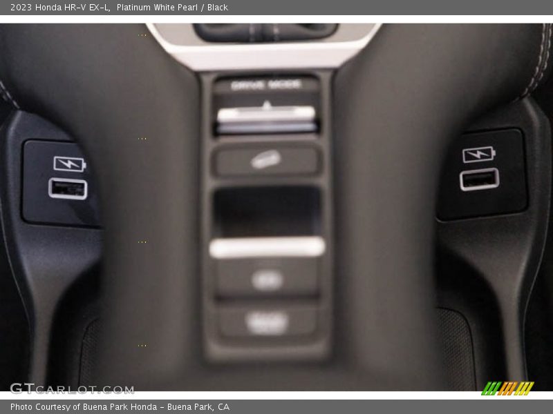 Platinum White Pearl / Black 2023 Honda HR-V EX-L