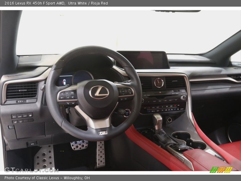 Dashboard of 2016 RX 450h F Sport AWD