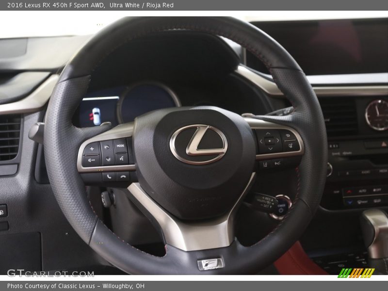  2016 RX 450h F Sport AWD Steering Wheel
