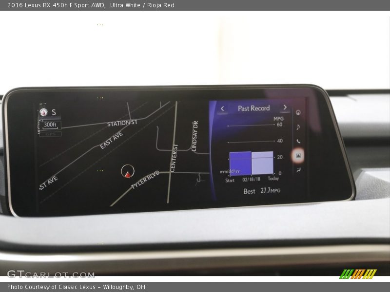 Ultra White / Rioja Red 2016 Lexus RX 450h F Sport AWD