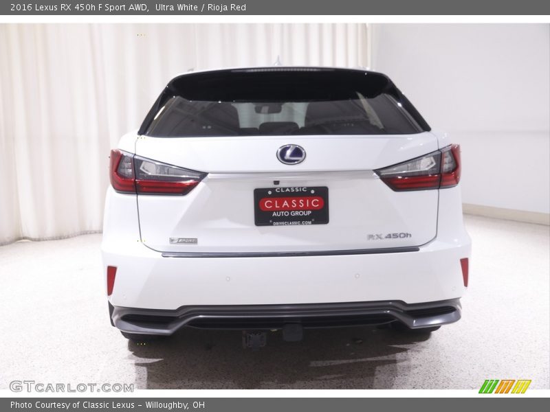 Ultra White / Rioja Red 2016 Lexus RX 450h F Sport AWD