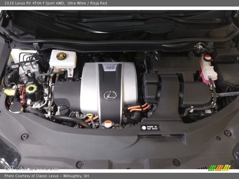  2016 RX 450h F Sport AWD Engine - 3.5 liter DOHC 24-Valve VVT-i V6