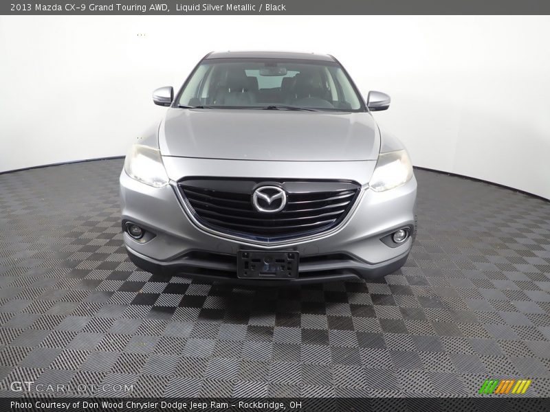 Liquid Silver Metallic / Black 2013 Mazda CX-9 Grand Touring AWD