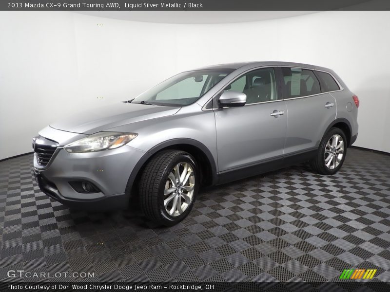 Liquid Silver Metallic / Black 2013 Mazda CX-9 Grand Touring AWD