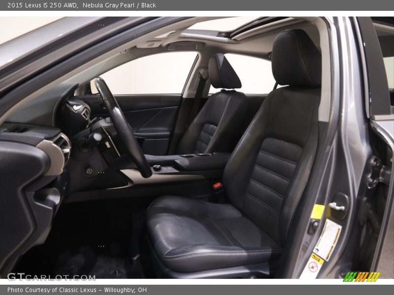 Nebula Gray Pearl / Black 2015 Lexus IS 250 AWD