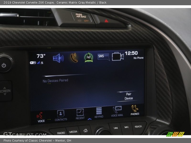 Ceramic Matrix Gray Metallic / Black 2019 Chevrolet Corvette Z06 Coupe