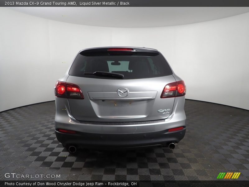Liquid Silver Metallic / Black 2013 Mazda CX-9 Grand Touring AWD