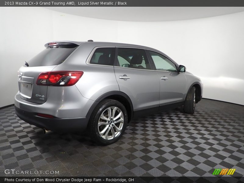 Liquid Silver Metallic / Black 2013 Mazda CX-9 Grand Touring AWD