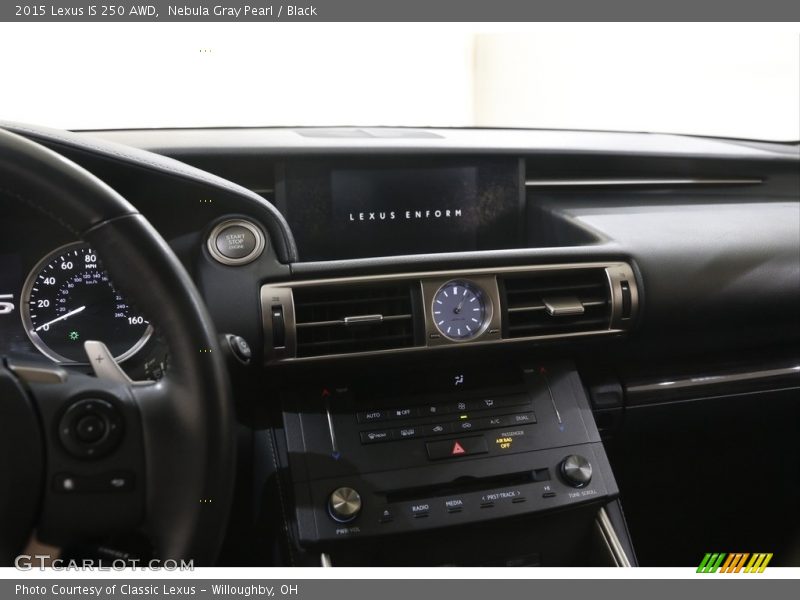 Nebula Gray Pearl / Black 2015 Lexus IS 250 AWD
