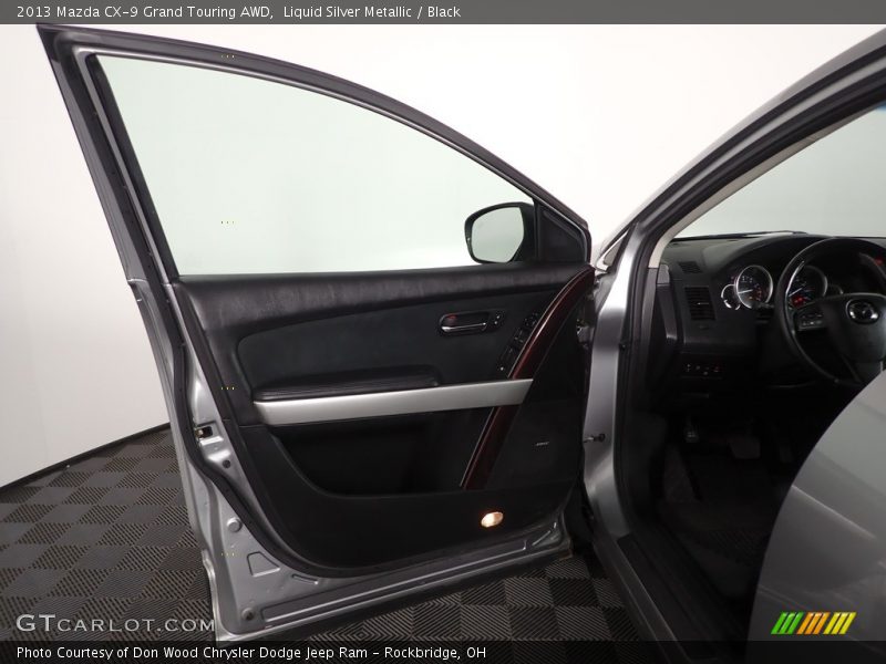Liquid Silver Metallic / Black 2013 Mazda CX-9 Grand Touring AWD