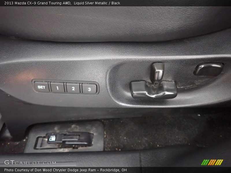 Liquid Silver Metallic / Black 2013 Mazda CX-9 Grand Touring AWD
