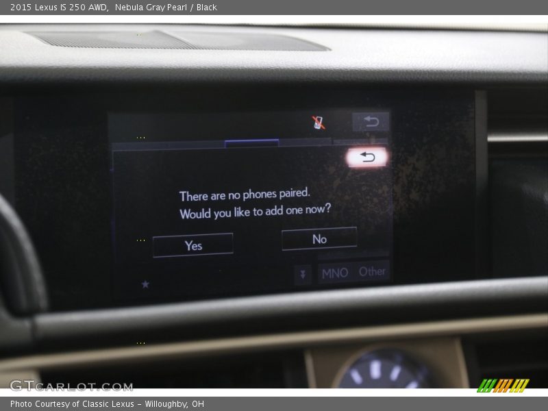 Nebula Gray Pearl / Black 2015 Lexus IS 250 AWD