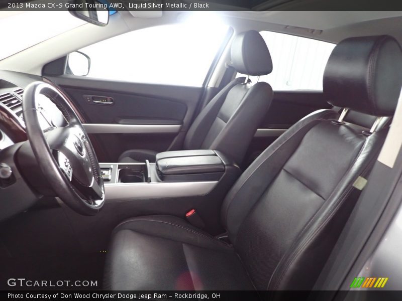 Liquid Silver Metallic / Black 2013 Mazda CX-9 Grand Touring AWD