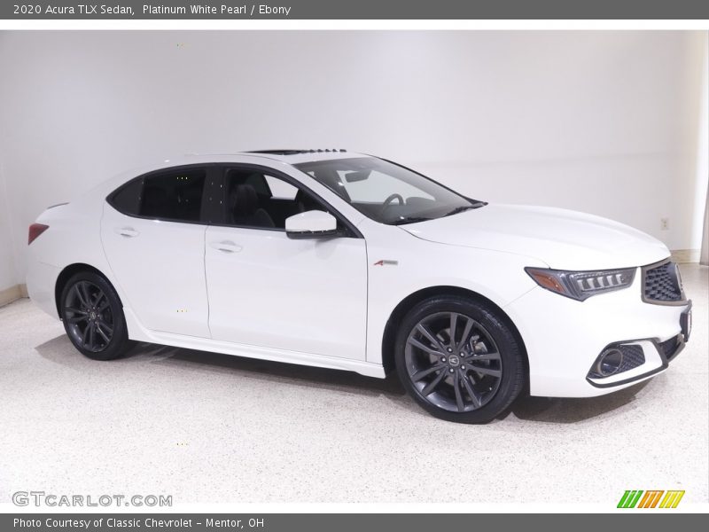 Platinum White Pearl / Ebony 2020 Acura TLX Sedan