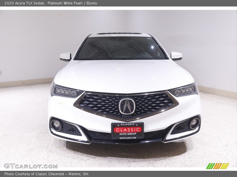 Platinum White Pearl / Ebony 2020 Acura TLX Sedan