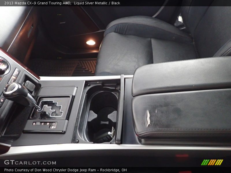 Liquid Silver Metallic / Black 2013 Mazda CX-9 Grand Touring AWD