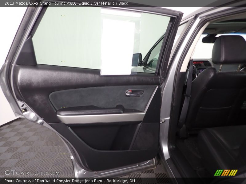 Liquid Silver Metallic / Black 2013 Mazda CX-9 Grand Touring AWD