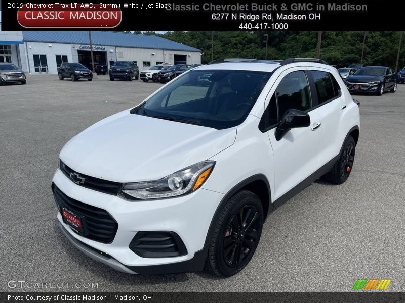 Summit White / Jet Black 2019 Chevrolet Trax LT AWD