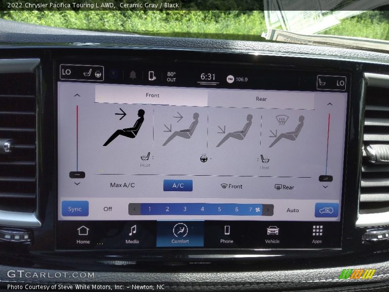 Ceramic Gray / Black 2022 Chrysler Pacifica Touring L AWD