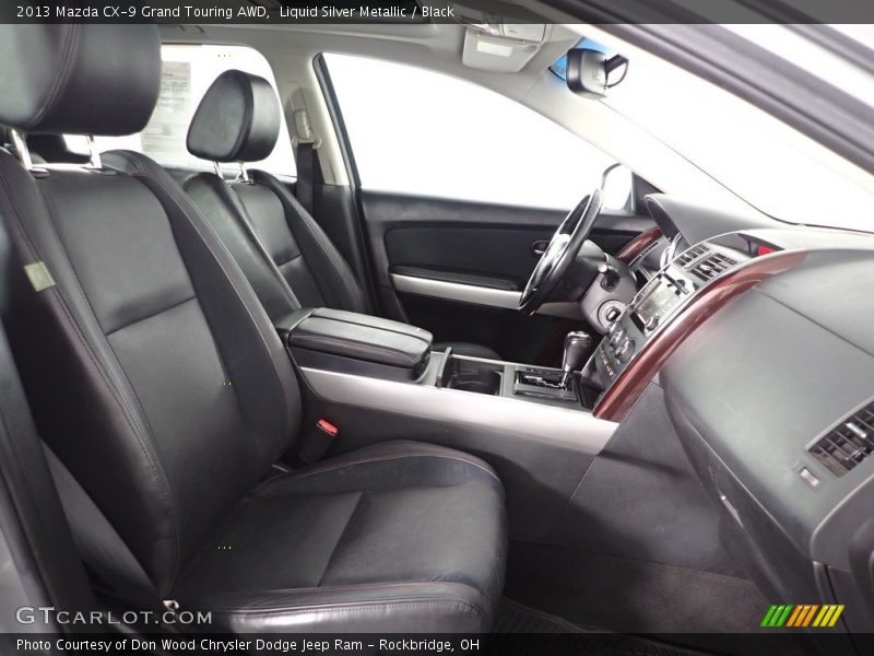 Liquid Silver Metallic / Black 2013 Mazda CX-9 Grand Touring AWD