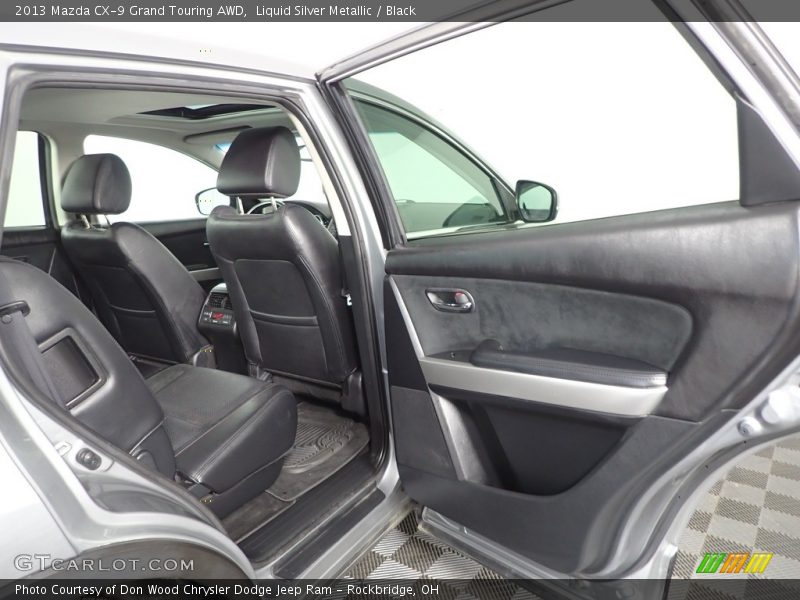 Liquid Silver Metallic / Black 2013 Mazda CX-9 Grand Touring AWD