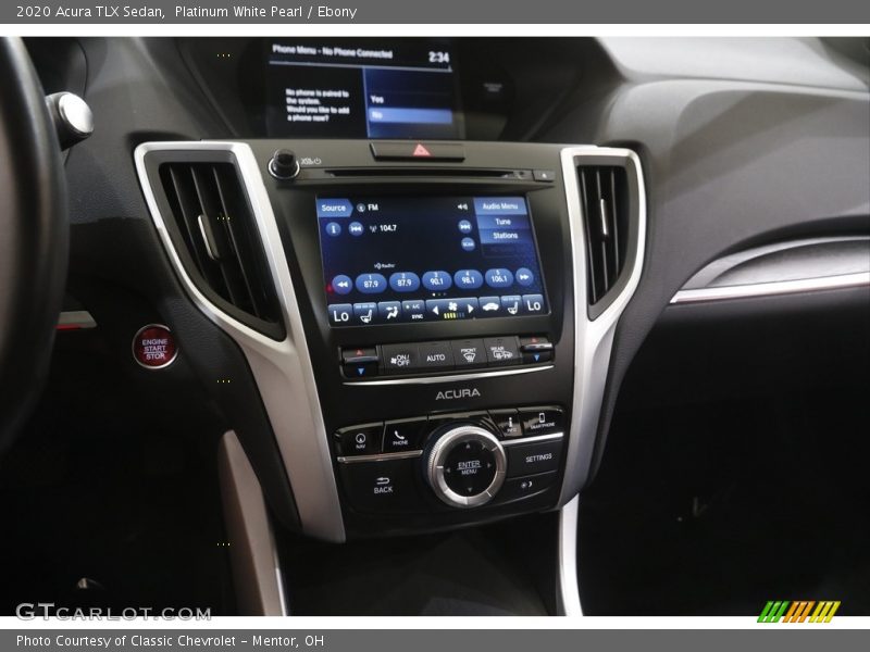 Platinum White Pearl / Ebony 2020 Acura TLX Sedan