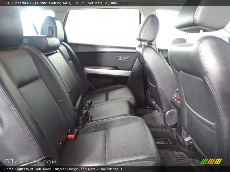 Liquid Silver Metallic / Black 2013 Mazda CX-9 Grand Touring AWD