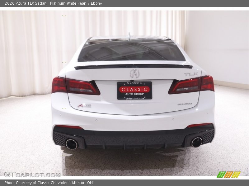 Platinum White Pearl / Ebony 2020 Acura TLX Sedan