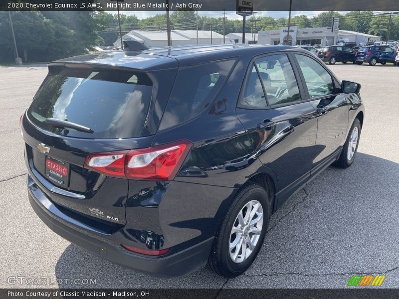 Midnight Blue Metallic / Ash Gray 2020 Chevrolet Equinox LS AWD