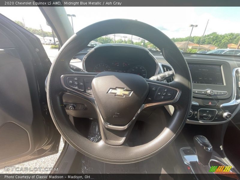 Midnight Blue Metallic / Ash Gray 2020 Chevrolet Equinox LS AWD