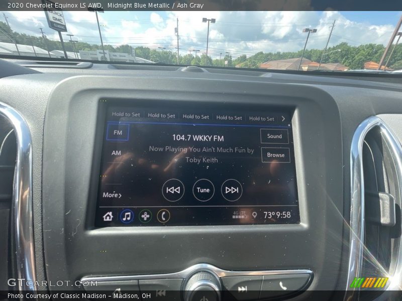 Midnight Blue Metallic / Ash Gray 2020 Chevrolet Equinox LS AWD