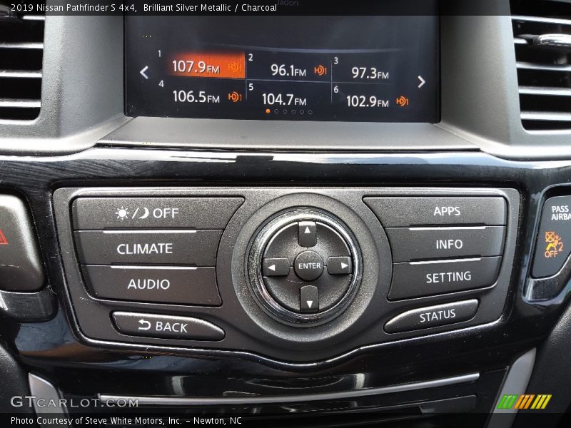 Controls of 2019 Pathfinder S 4x4