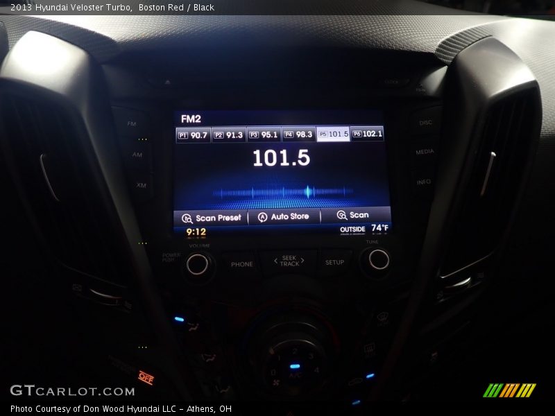 Boston Red / Black 2013 Hyundai Veloster Turbo