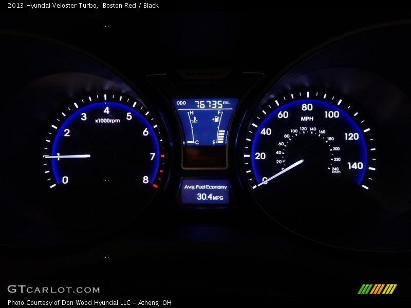 Boston Red / Black 2013 Hyundai Veloster Turbo