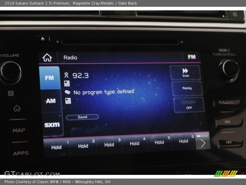 Magnetite Gray Metallic / Slate Black 2019 Subaru Outback 2.5i Premium