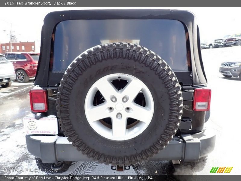 Black / Black 2016 Jeep Wrangler Sport